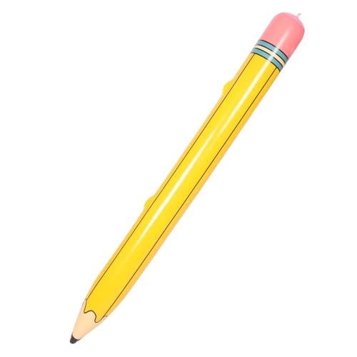 Abaodam aufblasbarer Bleistift aufblasbares Leichtgewichtiger Bleistift Klassenzimmer Dekoration Extra große Bleistiftspielzeuge Bleistift aufblasbar PVC Yellow von Abaodam