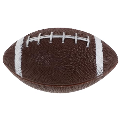 Abaodam aufblasbarer Fußball fußball Outdoor Rugby Ball Freizeit Rugby Rugby Ball Massenfußbälle Rugbyball für Rugby- PVC Dark Brown von Abaodam