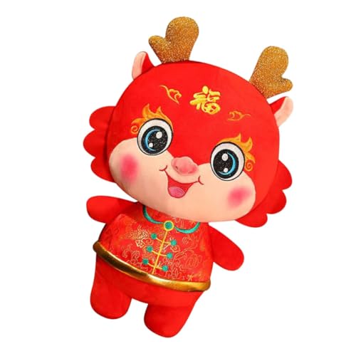 Abaodam chinesische neujahrsdekoration neujahrsgeschenk Drachenfigur Drachen-Plüschtier Maskottchenpuppe des Mondjahres ausgestopfte Drachenpuppe Drachenspielzeug für Kinder PP Baumwolle von Abaodam