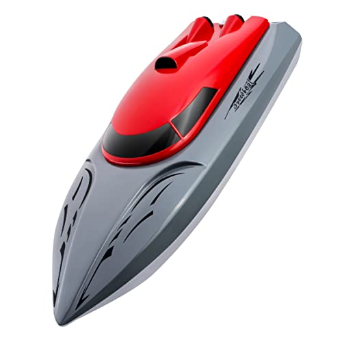 Abaodam ferngesteuertes Boot Ebene amphibisch Auto Jet kinderboot Boot Water Toys speedboot ferngesteuerte Boot schnelles rc Boot Miniboot RC-Rennboot RC-Boot Abs rot von Abaodam