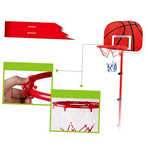 Abaodam verstellbare Basketballständer Spielzeug für Kinder Basketballständer für Kinder Kidcraft-Spielset basketballspiel für Kinder Kinder-Basketballspiel Basketballtor für Kinder rot von Abaodam