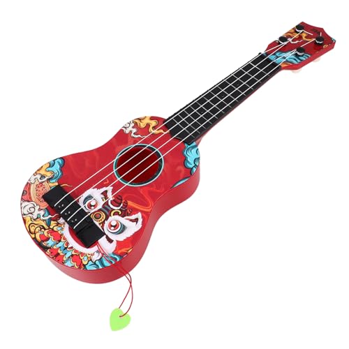 Gitarrenspielzeug Für Gitarrenkinder Kostüm Für E-Gitarre Für Musikspielzeug Für Babys Mini-Gitarre Xylophon Für Babys Xylophon Für Abs Rot Abaodam von Abaodam