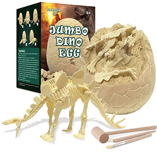 2 Pcs Dinosaurier Bagger Kit, Einzigartige Dino-Eier und entdecken Dinosaurier, Ostereier Archäologie und Paläontologie Spielzeug, STEM-Spielzeug für 4-12 Jahre alte Jungen Mädchen Kinder Geschenk von Abbto