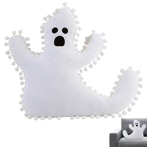 3 Pcs Halloween Plüsch Geist, Halloween Ghost Stofftier, Halloween Plüschtiere für Kinder, Dekorative Kissen für Sofas und Sofas, Süße Geisterform Abbto von Abbto