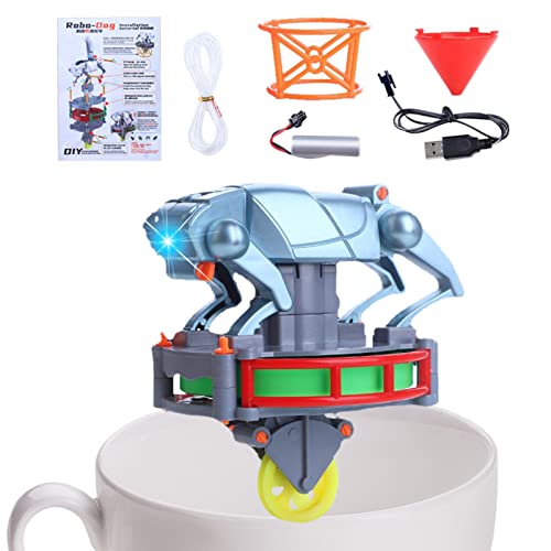 Abbto Kleines Roboterspielzeug für Hunde | Einrad läuft auf steilem Seil, Roboter Dog Funny Toys – Gyro für Balance Becher, Büro, Walking, Roboter, steif, Einrad, Antigravitations-Einrad von Abbto