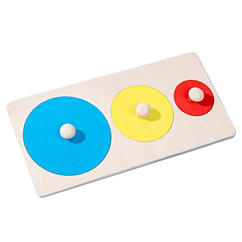 Montessori Holz Puzzlebrett - Holz Puzzlespielzeug mit mehreren Formen - Mehrere Form passend Sortieren Geschenke Spielzeug Für Babys Kinder Montessori Stimme Reisen Spielzeug Abbto von Abbto