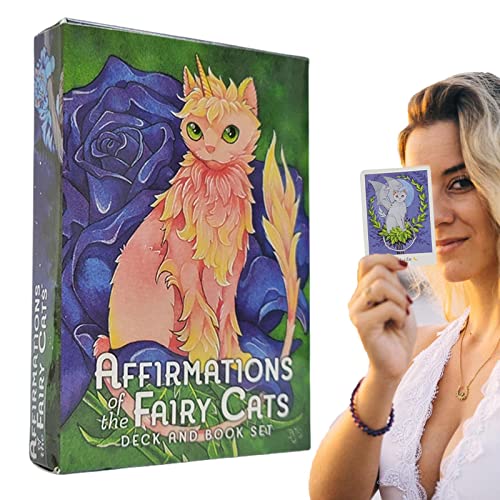 NEUE Tarot Katze Karten Magie Tarot Karten Deck und Buch Set Schicksal Brettspiel Tarot Deck Brettspiele Familie Spielkarten Geschenk Tombay von Abbto