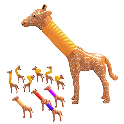 Tube sensorisches Spielzeug | Sensorisches Spielzeug Reckrohre - Giraffe Stress Relief Spielzeug für Kinder Kleinkinder Fun Röhren, Feinmotorik für Klassenzimmer, Partyartikel Spielzeug für Abbto von Abbto