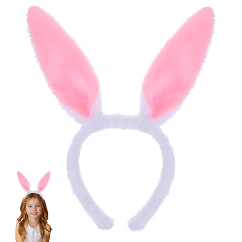 1 Stück Hasenohren Haarreif,Niedliches Plüsch Hasenohren,Osterhasen Hasenohren Baby,Bunny Ears Haarband,Osterhasen Hüte Kostüm Zubehör,für Frauen und Mädchen,Cosplay,Ostern,Halloween,Party Dekoration von Abeillo