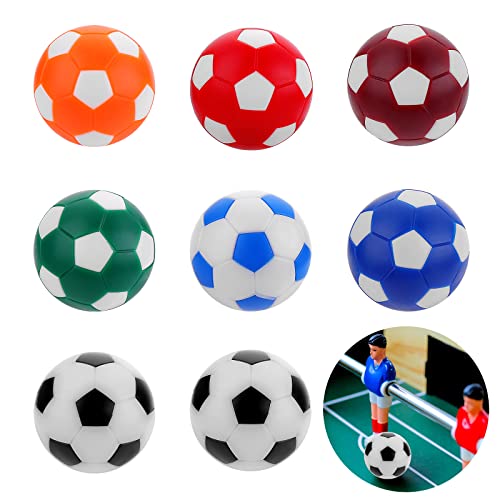 Abeillo 8 Stück Tischkicker Bälle, 32 mm Tischfussball Bälle, Mini Tischkicker Ersatzbälle, Kickerbälle für Kinder und Erwachsene Party Spiele von Abeillo