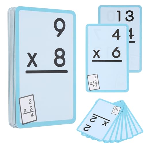 Einmaleins Spiel 1x1, 36 Stück 1x1 Lernkarten, Mathe Lernkarten, Mathe-Spiele für Kinder ab 5 Jahren, Lernen Sie Multiplikation Einmaleinstabelle für das Klassenzimmer zu Hause Lustige von Abeillo