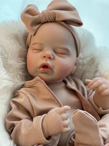 Abenduot Reborn Puppe Mädchen- 18-Zoll Realistische Neugeborene Baby Puppen handgefertigt waschbar weichen Vinyl Körper, Reborn Babypuppe Sieht aus wie EIN echtes Baby von Abenduot