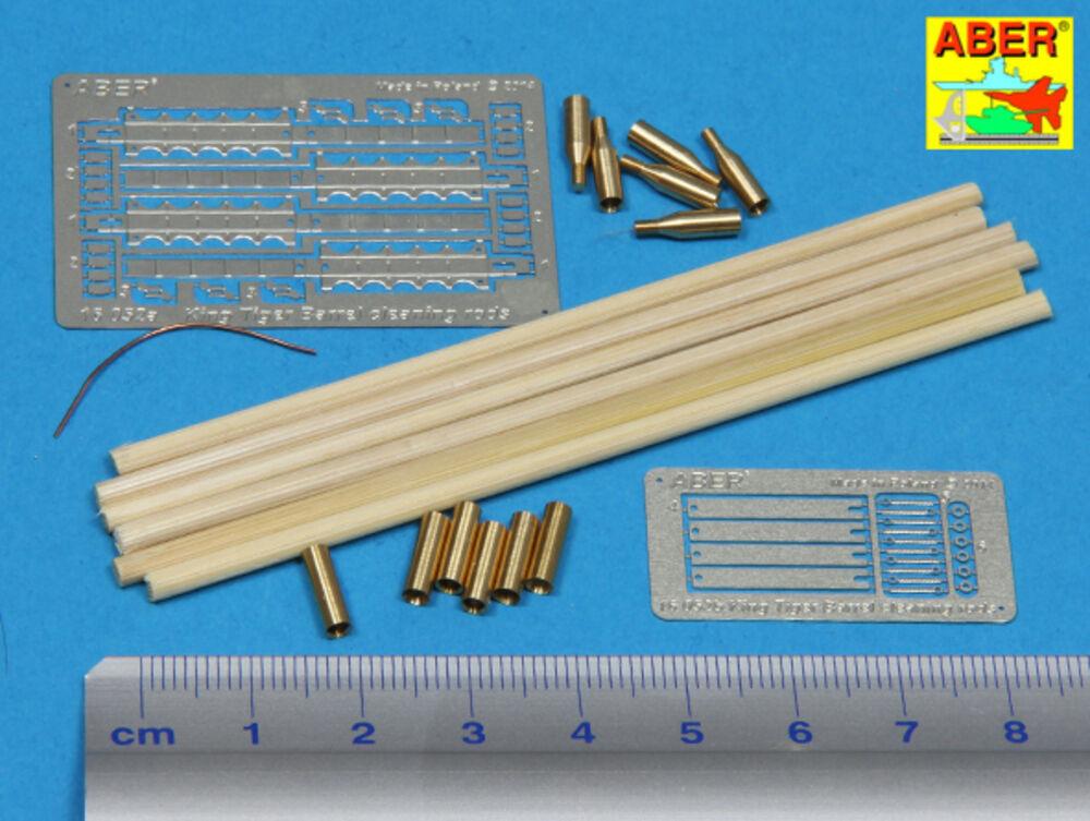 Barrel cleaning rods with brackets for Tiger II  [Tamiya] von Aber