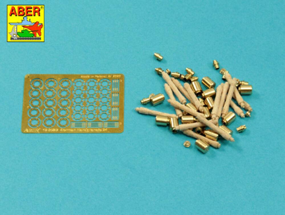 German Stielhandgranate 24 - Set of 15 pcs.- Metal and wood  parts von Aber