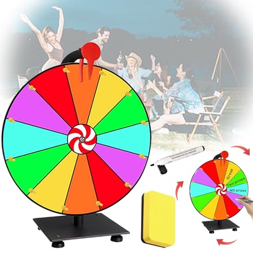 Abiemuce Glücksrad zum Drehen, 30cm Glücksrad, 12 Glücksrad zum Selbstgestalten, mit Radiergummi und Markierstift, Gluecksrad Gluecksrad für Wortspiele, Halloween, Weihnachten, Neujahr Party Abiemuce Glücksrad zum Drehen, 30cm Glücksrad, 12 Glücksrad zum Selbstgestalten, mit Radiergummi und Markierstift, Gluecksrad Gluecksrad für Wortspiele, Halloween, Weihnachten, Neujahr Party von Abiemuce