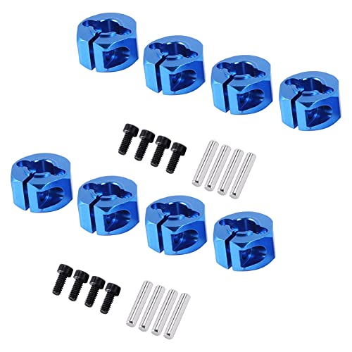 Abledance 2 Satz Blau Rc Metall 7,0 Rad Hex 12mm Stick mit Stift Schraube für Rc Auto von Abledance