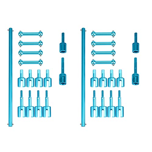 Abledance 2 Satz Metallantriebswelle Dog Bone Gearbox Joint Cup für TT01 TT-01 TT01D TT01E RC Auto Upgrade Teile Zubehör von Abledance