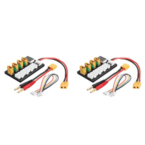 Abledance 2X 4CH Parallel Laden Karte XT60 Bananen Stecker für D2 Q6 SC-608 SC-620 B6 LadegeräT LiPo- Aufladen von Abledance