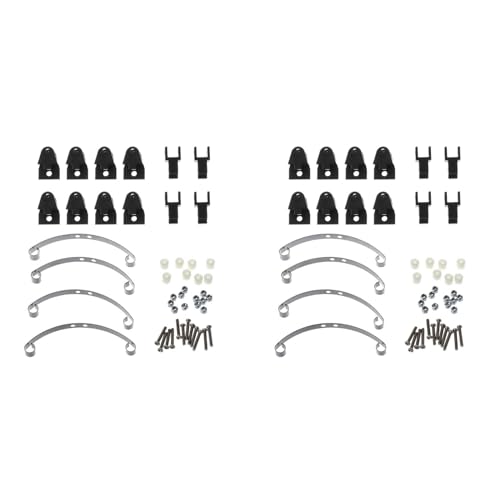 Abledance 2X Aktualisierung Alle Metall HebeöSen Groß Hub Stahl Platte für B1 B-1 B14 B-14 B16 B24 B-24 C14 C-14 C24 C-24 RC Auto Teil, Schwarz von Abledance