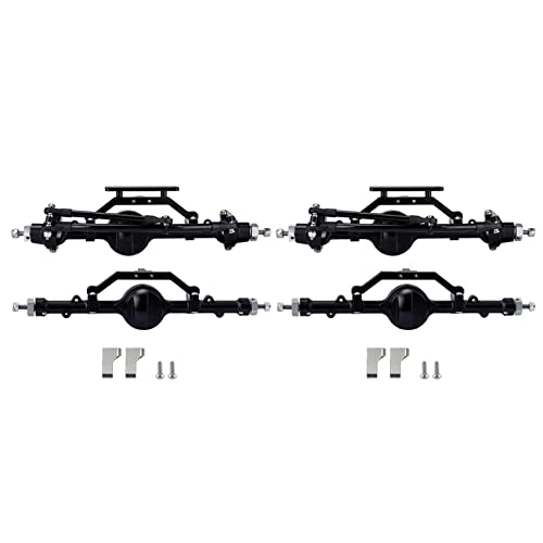 Abledance 2X CNC Metall D90 Vorder und Hinterachse für 1/10 RC Crawler D90 D110 Gelande II Yota II Achse Upgrade Teile von Abledance