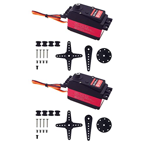 Abledance 2X DS5160 60Kg 8,4 V Hoch Spannungs wasserdichte Digitale Servo für 1: 5 SAVOX-0236 XL 5T Roboter Arm 180 Servo von Abledance