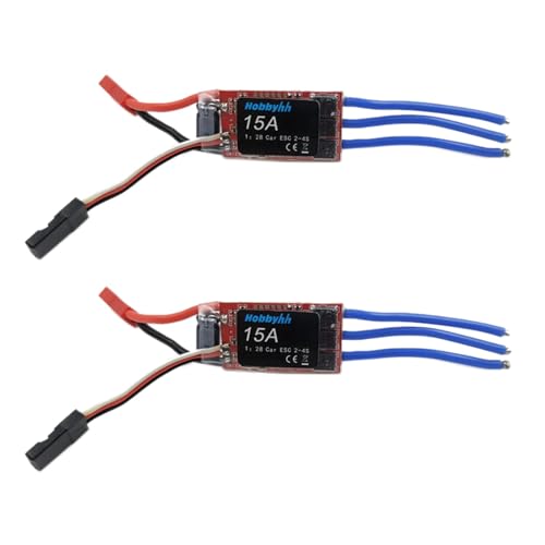 Abledance 2X RC Auto 15A 2S 5V Hoch Geschwindigkeits Regler BüRstenlos ESC Ist für RC Auto 1: 28/1: 24 Geeignet von Abledance