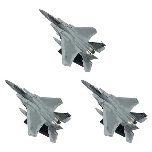 Abledance 3X 1/100 MaßStab Druckguss Flugzeuge F15 Eagle American Navy Flugzeuge Modell für Sammlung Geschenk Haus Wohnzimmer Dekor von Abledance