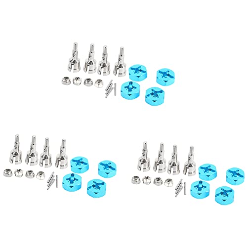 Abledance 3X Rad Umrüst Satz Achse & 12 mm Sechskant Tauch Nabe Biegen Sie 1/10 Auf Straße für 1/18 A959 A969 A979 A959B A969-B RC Auto Aktualisierung Teile von Abledance