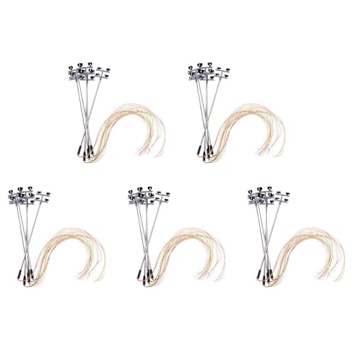 Abledance 5X 1: 100 Ho Skala 4 Led Strassenlaterne Landschafts Mini Laternenpfahl Fuer Sand Tischmodell von Abledance