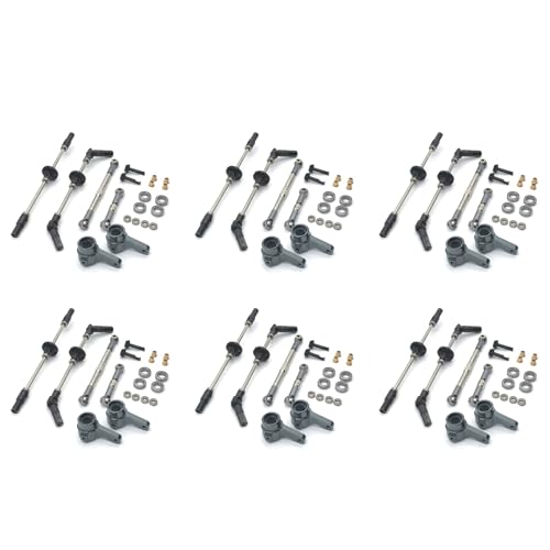 Abledance 6X Upgrade Stahl Gear Vorder- und Rad BrüCken Achse Lenk Schalen Kit für MN D90 D91 MN96 MN99 MN99S 1/12 RC Auto Teile von Abledance