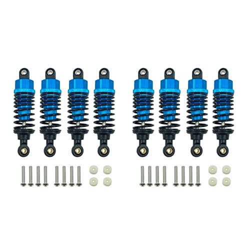 Abledance 8 Stück Aluminium Legierung Stoß Dämpfer Dämpfer Set für TT-01 TT01 TT-02 TT02 1/10 RC Auto Upgrade Teile,Blau von Abledance