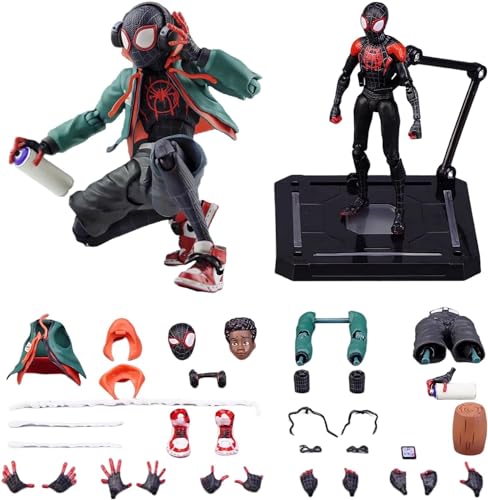 Spider Mαn: Into The Spider-Verse Peter Parker SV-Action Peter B. Parker Sentinel SV Super Heroes Joints Bewegliche Actionfigur 5,1 Zoll / 13 cm von Abocede