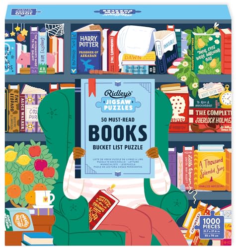 50 Must-Read Books of The World Bucket List. 1000-Piece Puzzle von Abrams & Chronicle Books