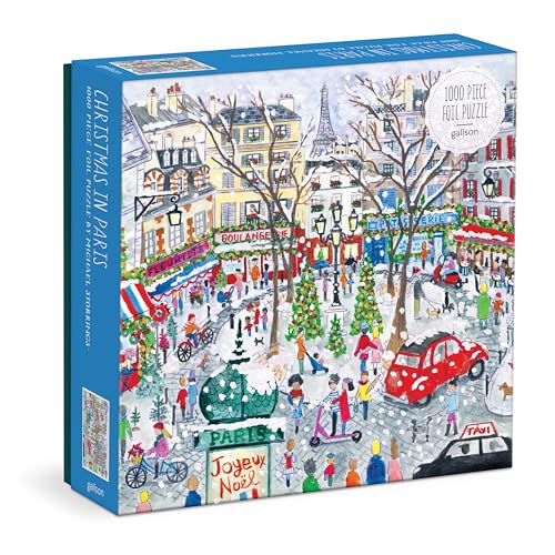 Michael Storrings Christmas in Paris. 1000 Piece Foil Puzzle von Galison