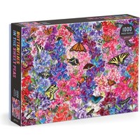 Troy Litten Butterflies In the Sweet Peas 1000 Piece Puzzle von Abrams & Chronicle Books