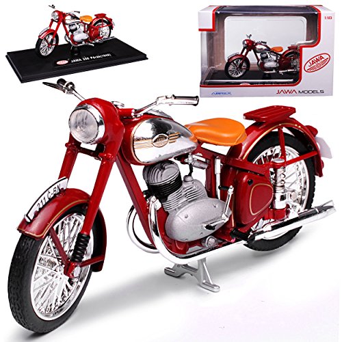 Abrex Jawa 250 Perak 1948 Dunkel Rot 1/18 Modell Motorrad von Abrex