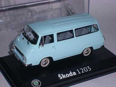 Abrex ?Koda 1203 Kleinbus Bus TÜrkis Blau Turquoise Blue 143abs705ln 1/43 Modellauto Modell Auto von Abrex