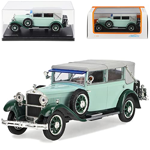 Abrex ?Koda 860 Grün 1932 905QM 1/43 Modell Auto mit individiuellem Wunschkennzeichen von Abrex