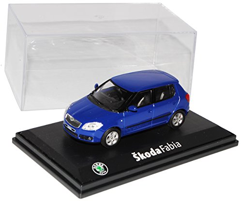 Abrex ?Koda Fabia ii 2 2007 5 TÜrer Blau Blue Dynamic Uni 143ab008l 1/43 Modellauto Modell Auto von Abrex