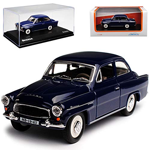 Abrex ?Koda Octavia I 440 Coupe Dunkel Blau 1955-1971 704LC 1/43 Modell Auto von Abrex