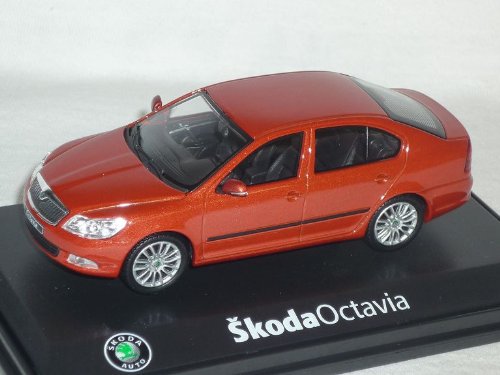 Abrex ?Koda Octavia Limousine 2 ii 2009 012ja Facelift Orange Tangerine Rot 1/43 Modellauto Modell Auto von Abrex