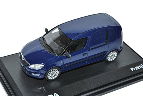 Abrex ?Koda Roomster Praktik Pazifik Blau 1/43 Modell Auto mit individiuellem Wunschkennzeichen von Abrex