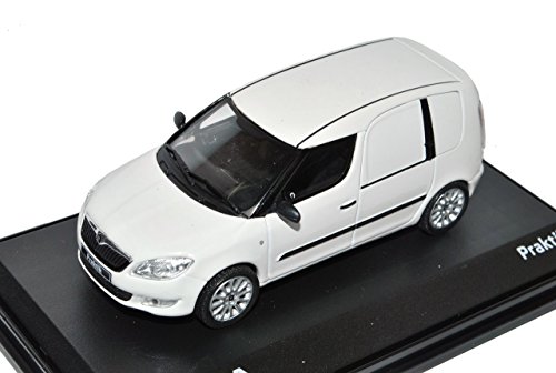 Abrex ?Koda Roomster Praktik Weiss 1/43 Modell Auto mit individiuellem Wunschkennzeichen von Abrex