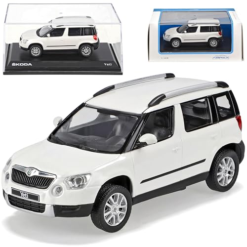 Abrex ?Koda Yeti 2009 143ab-014e Weiss Candy Uni 1/43 Modellauto Modell Auto von Abrex