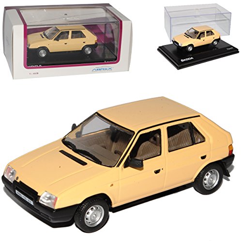 Abrex Skod. Favorit 136L 5-Türer Mimosa Gelb Beige 1987-1994 143ABS708GC 1/43 Modell Auto von Abrex