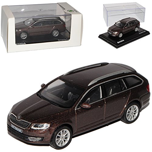 Abrex Skod. Octavia III Kombi Topaz Braun Metallic Typ 5E Ab 2012 027YM 1/43 Modell Auto von Abrex