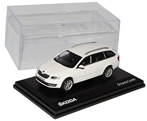 Abrex Skod. Octavia III Kombi Weiss Candy Uni Typ 5E Ab 2012 027E 1/43 Modell Auto von Abrex