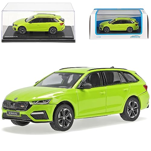 Abrex Skod. Octavia IV RS Kombi Mamba Grün Modell Ab 2019 1/43 Modell Auto von Abrex