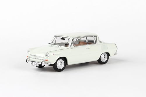 Abrex Skoda 1100MBX (1969) 1:43 Präzise gefertigte Replikate für Sammler – Realistische Details und hochwertige Verarbeitung für Ihre Modellauto-Sammlung Grau Lavendel von Abrex