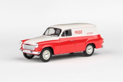 Abrex Skoda 1202 Dodávka (1965) 1:43 Präzise gefertigte Replikate für Sammler – Realistische Details und hochwertige Verarbeitung für Ihre Modellauto-Sammlung Fleischwurst von Abrex